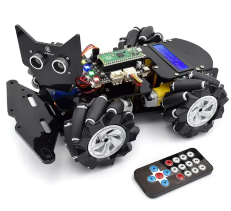 Adeept 4WD RC Mecanum Robot Car Kit for Raspberry Pi Pico with LCD1602