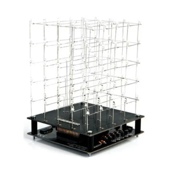3D LED Cube 5 x 5 x 5 Soldering Kit (White LED)
