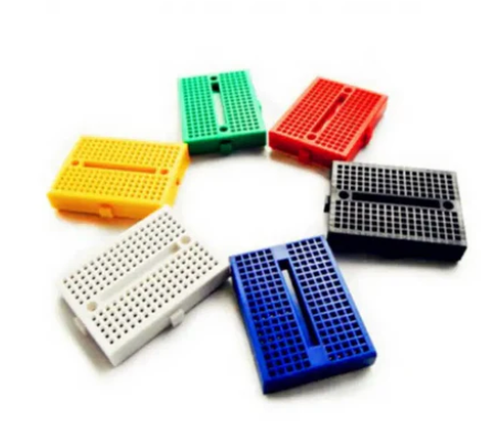 Dagu 6-color mini breadboard prototyping connection points clip together