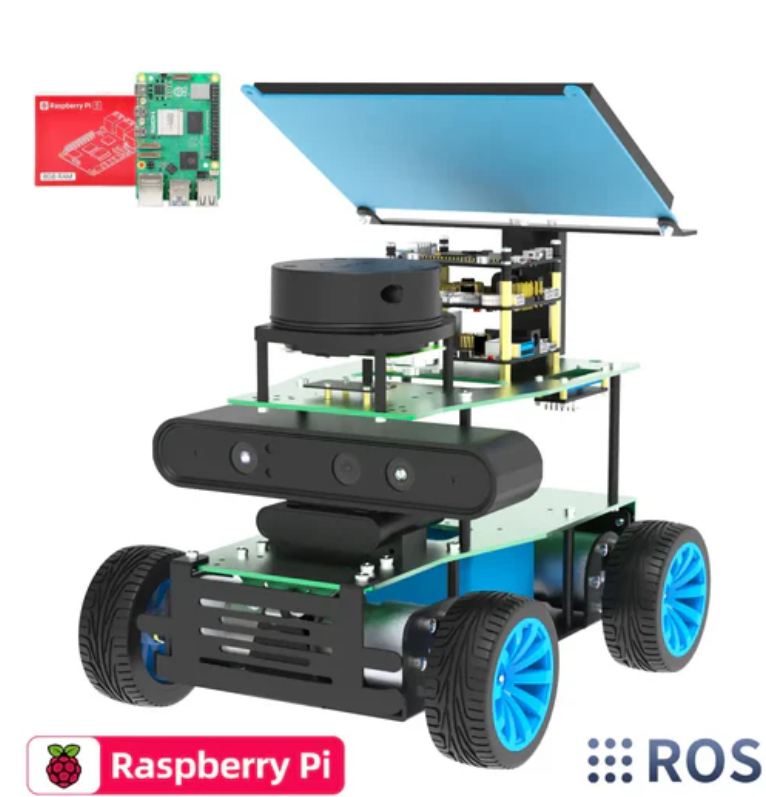 Yahboom ROSMASTER X1 AI Robot RaspberryPi 5 Python Programmable Vision Recognition Mapping Navigation Radar Tracking (Advanced Version with RPi 5 Board)